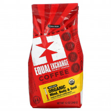 Equal Exchange, органический кофе, для ума, души и тела, цельные зерна, средняя обжарка, 340 г (12 унций)