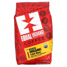 Equal Exchange, органический кофе, для влюбленных, цельные зерна, французская обжарка, 340 г (12 унций)