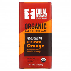 Equal Exchange, Органический темный шоколад, апельсин, 65% какао, 80 г (2,8 унции)