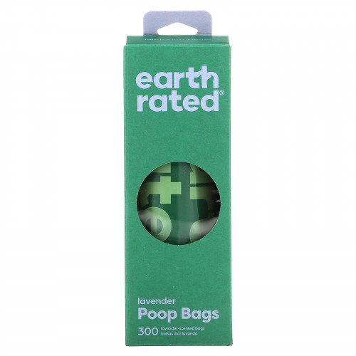 Earth Rated, Мешки для собачьих отходов, бледно-лиловые, 300 мешков