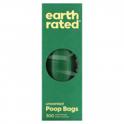Earth Rated, Пакеты для отходов для собак, без запаха, 300 пакетов