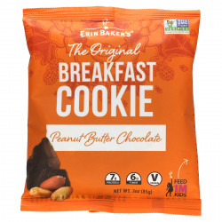 Erin Baker's, The Original Breakfast Cookie, шоколад с арахисовой пастой, 85 г (3 унции) (Товар снят с продажи) 