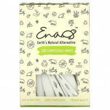 Earth's Natural Alternative, Compostable Knifes, 100 Pack