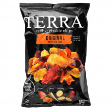 Terra, настоящие овощные чипсы, оригинальные, с морской солью, 141 г (5 унций)