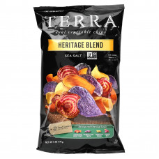 Terra, настоящие овощные чипсы, смесь Heritage, морская соль, 141 г (5 унций)