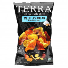 Terra, настоящие овощные чипсы, средиземноморские с чесноком и травами, 192 г (6,8 унции)