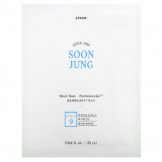 Etude, Soon Jung, Beauty Sheet Mask, пантенсозид, 1 тканевая маска, 25 мл (0,84 жидк. Унции)