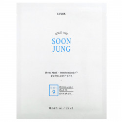 Etude, Soon Jung, Beauty Sheet Mask, пантенсозид, 1 тканевая маска, 25 мл (0,84 жидк. Унции)