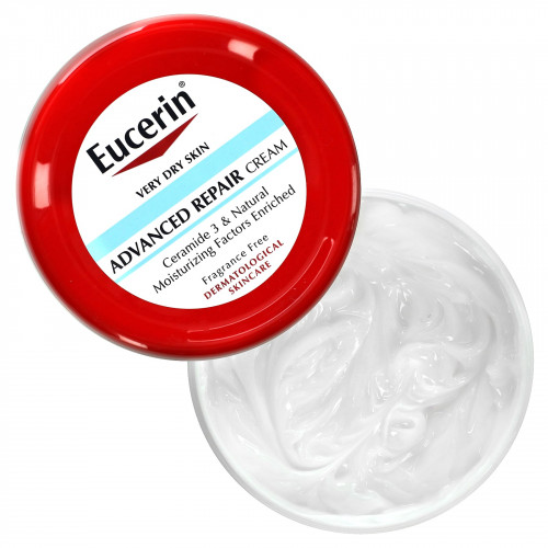 Eucerin, усовершенствованный восстанавливающий крем, без отдушек, 454 г (16 унций)