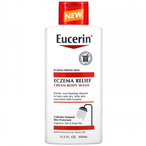 Eucerin, Eczema Relief, крем для душа, 400 мл (13,5 жидк. Унции)