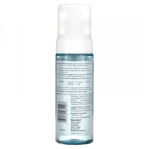 Eucerin, Hydrating Foaming Cleanser + Hyaluronic Acid, 5 oz (150 ml)