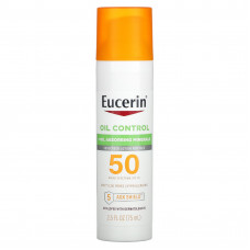 Eucerin, Oil Control, легкий солнцезащитный лосьон для лица, SPF 50, 75 мл (2,5 жидк. Унции)