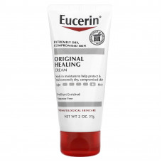Eucerin, Original Healing, оригинальный заживляющий крем для очень сухой и чувствительной кожи, без отдушек, 57 г (2 унции)
