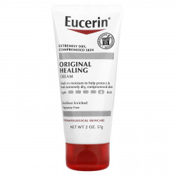 Eucerin, Original Healing, оригинальный заживляющий крем для очень сухой и чувствительной кожи, без отдушек, 57 г (2 унции)