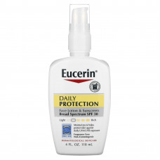 Eucerin, ежедневный солнцезащитный лосьон для лица, SPF 30, без отдушки, 118 мл (4 жидк. унции)