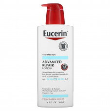 Eucerin, улучшенный восстанавливающий лосьон, без запаха, 500 мл (16,9 жидких унций)