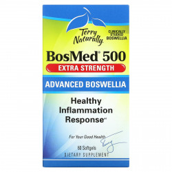 Terry Naturally, BosMed 500, усиленного действия, босвеллия повышенной эффективности, 500 мг, 60 мягких таблеток