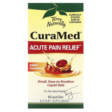 Terry Naturally, CuraMed, средство для снятия боли, 60 жидких гелей