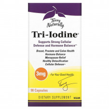 Terry Naturally, Tri-Iodine, 3 мг, 90 капсул