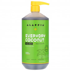 Alaffia, Everyday Coconut, гель для душа, для нормальной и сухой кожи, чистый кокос, 950 мл (32 жидк. Унции)