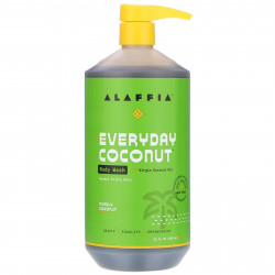 Alaffia, Everyday Coconut, гель для душа, для нормальной и сухой кожи, чистый кокос, 950 мл (32 жидк. Унции)