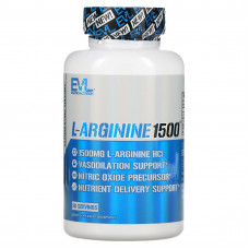 EVLution Nutrition, L-аргинин 1500, 100 капсул