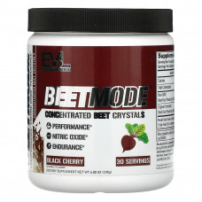 EVLution Nutrition, BeetMode, кристаллы концентрированной свеклы, черешня, 195 г (6,88 унции)