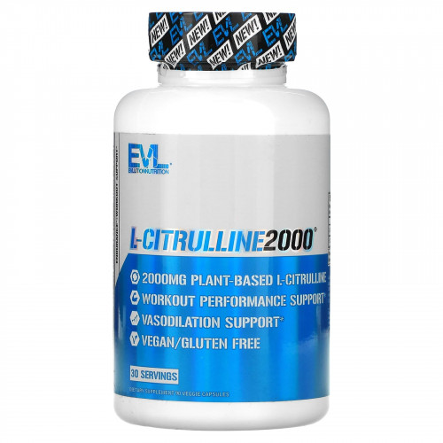 EVLution Nutrition, L-Citrulline2000, 90 растительных капсул