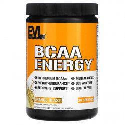 EVLution Nutrition, BCAA ENERGY, апельсиновый сок, 285 г (10,1 унции)