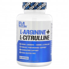EVLution Nutrition, L-аргинин + L-цитруллин`` 120 растительных капсул