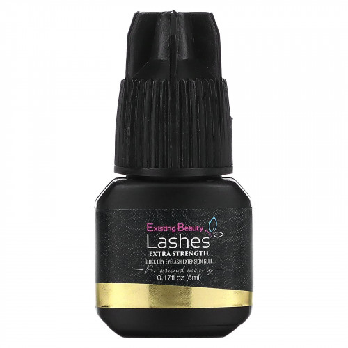 Existing Beauty Lashes, Быстросохнущий клей для наращивания ресниц, повышенная сила, 5 мл (0,17 жидк. Унции)