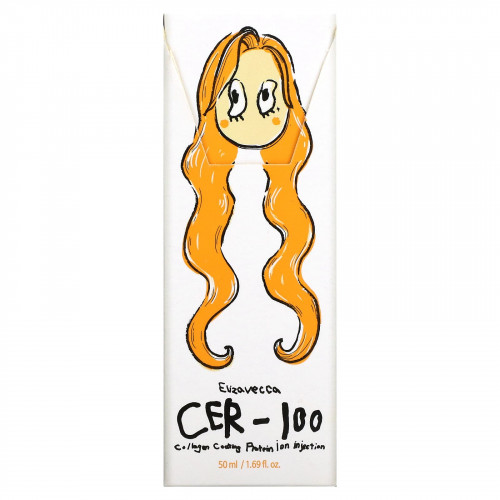 Elizavecca, CER-100, эссенция для волос с коллагеном и протеинами, 50 мл (1,69 жидк. унций)