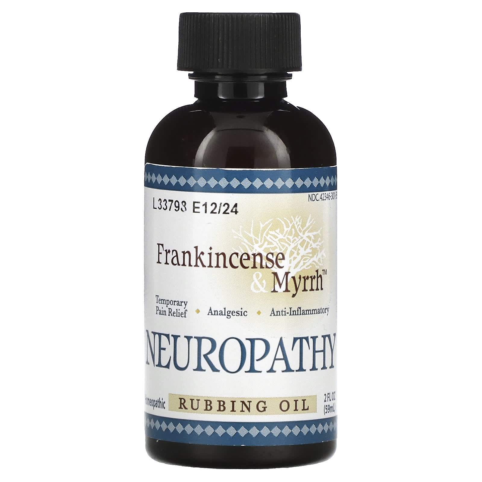 Frankincense & Myrrh, Frankincense & Myrrh, Neuropathy, болеутоляющее средство при нейропатии, масло для растирания, 59 мл (2 жидк. унции)