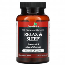 Futurebiotics, Relax & Sleep, для отдыха и сна,120 вегетарианских таблеток