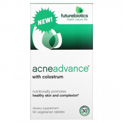 Futurebiotics, Acne Advance с молозивом, 90 вегетарианских таблеток