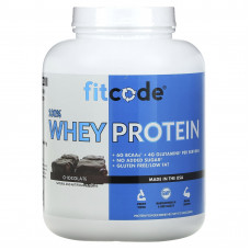 FITCODE, 100% сывороточный протеин, со вкусом шоколада, 2,268 кг (5 фунтов)