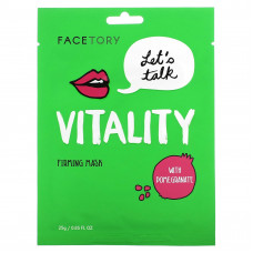 FaceTory, Vitality, укрепляющая косметическая маска с гранатом, 25 г (0,85 жидк. Унции)