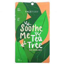 FaceTory, Soothe Me Tea Tree, 2-этапная успокаивающая маска для кожи, 1 набор, 26 г (0,92 жидк. Унции)