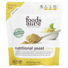 Foods Alive, суперфуд, необогащенные пищевые дрожжи, 170 г (6 унций)