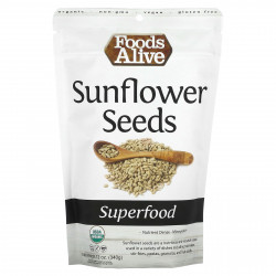 Foods Alive, Superfood, семена подсолнечника, 340 г (12 унций)