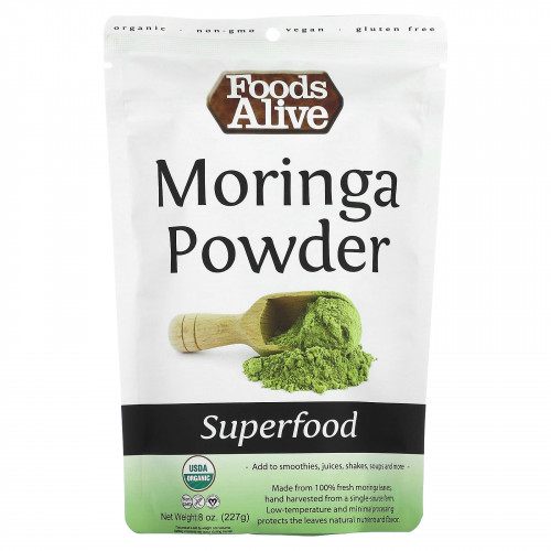 Foods Alive, Superfood, порошок моринги, 227 г (8 унций)