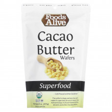 Foods Alive, органический суперфуд, какао-масло в дропсах, 227 г (8 унций)