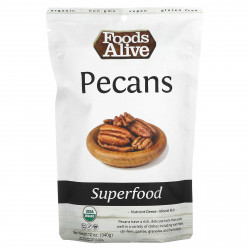 Foods Alive, Superfood, орехи пекан, 340 г (12 унций)