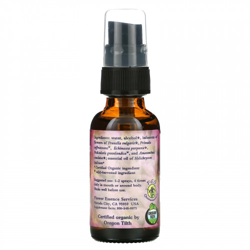 Flower Essence Services, Фуксин Self-Healer, цветочный экстракт и эфирное масло 1 жидких унции (30 мл)