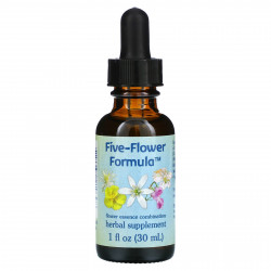 Flower Essence Services, Five-Flower Formula, смесь цветочных эссенций, 30 мл (1 жидк. унция)