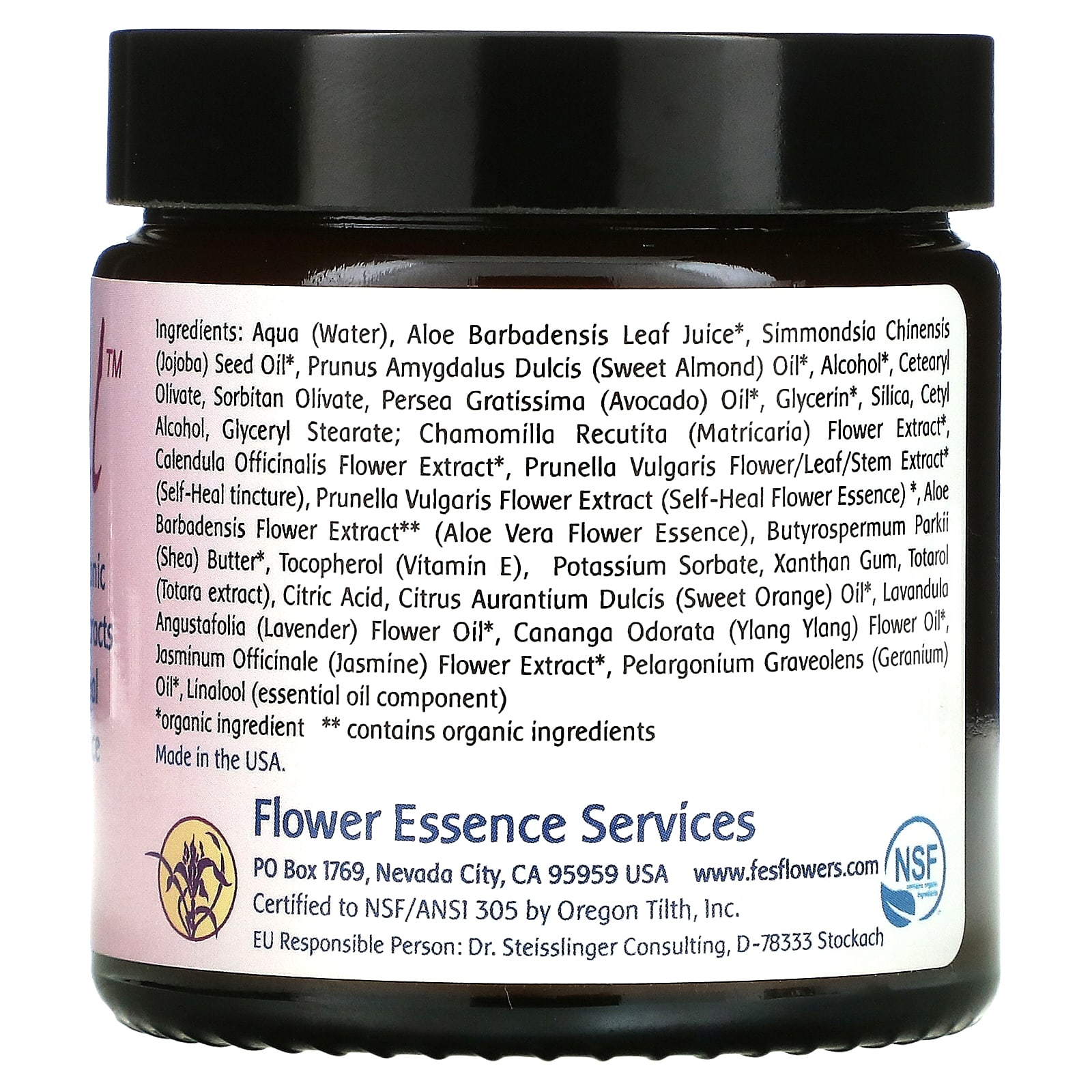 Flower Essence Services, Заживляющий крем, 4 жидких унции (118 мл)