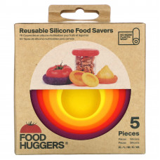 Food Huggers, многоразовые силиконовые консервные банки, 5 шт.