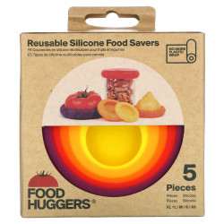 Food Huggers, многоразовые силиконовые консервные банки, 5 шт.
