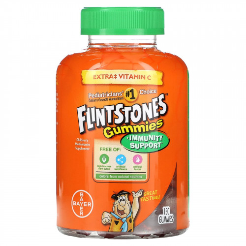 Flintstones, Gummies, мультивитаминная добавка для детей, 150 жевательных конфет