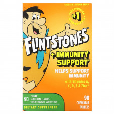 Flintstones, Мультивитамины для детей, плюс поддержка иммунитета, 90 жевательных таблеток